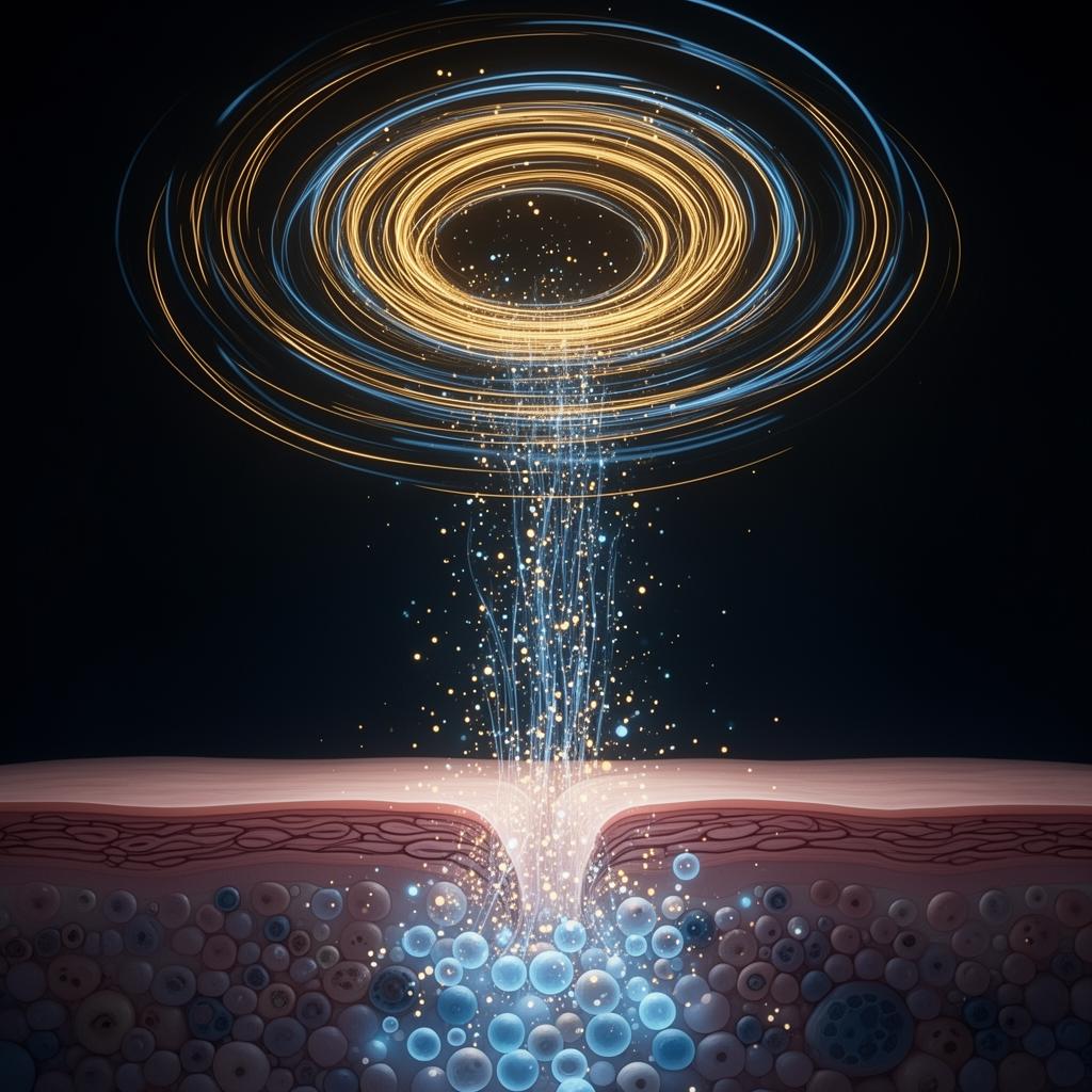 PEMF and terahertz waves illustrated penetrating skin and cells
